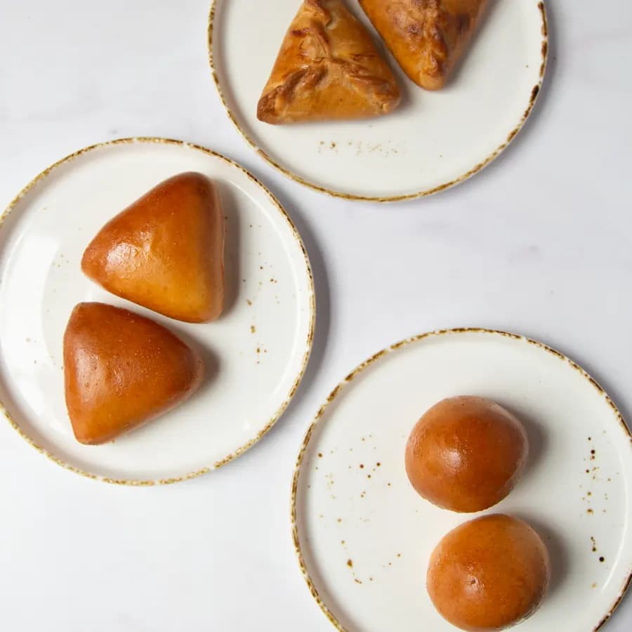 Mini Pirozhki with Cabbage and Egg